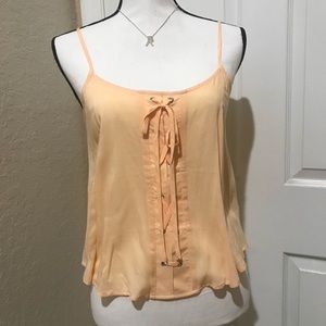 Love Culture NWT tangerine spaghetti strap croptop